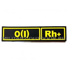 Патч O(I) Rh+ Black/Yellow PVC